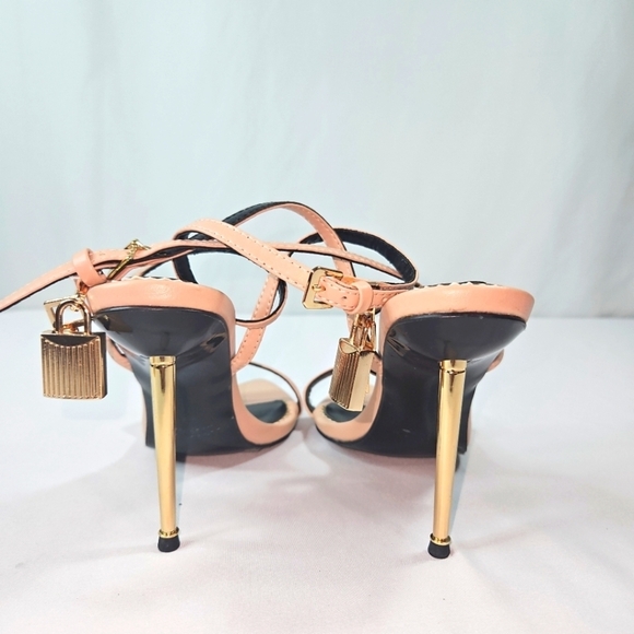Tom Ford Neutral Padlock Heels Size 38 - Picture 6 of 11